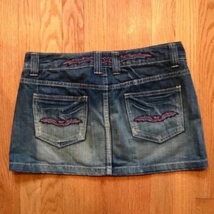 Forever 21 Jean Mini Skirt Size Large